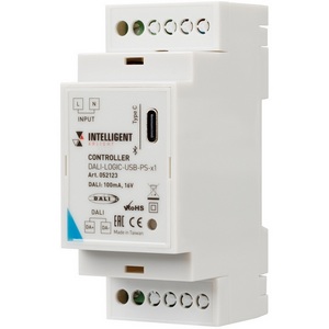 Изображение товара INTELLIGENT ARLIGHT Контроллер DALI-LOGIC-USB-PS-x1 (BUS/230V, BLE) (IARL, IP20 Пластик, 2 года) 052123