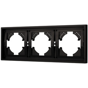 Изображение товара Рамка пластиковая FRM-TENDO-PL-3-BK (Arlight, Черный) 053844