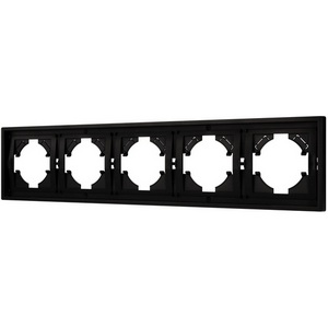 Изображение товара Рамка пластиковая FRM-TENDO-PL-5-BK (Arlight, Черный) 053852