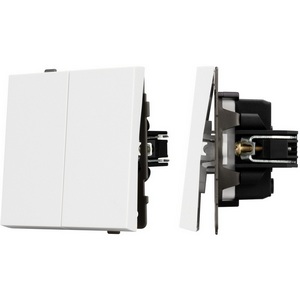 Изображение товара Механизм выключателя двухклавишный непроходной SWT-TENDO-MK02-PL-WH (230V, 10A) (Arlight) 054058