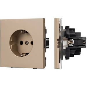 Изображение товара Механизм электрической розетки SCT-TENDO-MEU1-PL-GD (230V, 16A) (Arlight, Песочный) 054081
