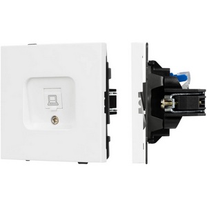 Изображение товара Механизм компьютерной розетки SCT-TENDO-MPC1-PL-WH (RJ-45, CAT6) (Arlight, Белый) 054098