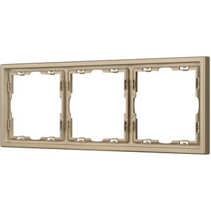 Изображение товара Рамка пластиковая FRM-NOBE-SFPL-3-GD (Arlight) 054221