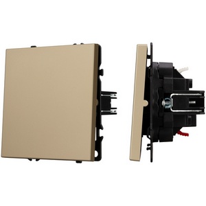 Изображение товара Механизм выключателя одноклавишный проходной SWT-NOBE-MKP1-SFPL-GD (230V, 10A) (Arlight) 054247