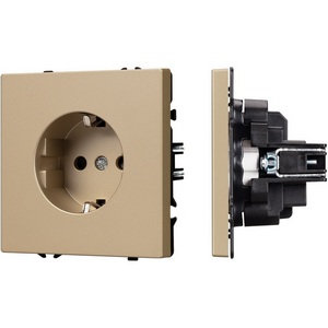 Изображение товара Механизм электрической розетки SCT-NOBE-MEU1-SFPL-GD (230V, 16A) (Arlight) 054278