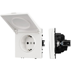 Изображение товара Механизм розетки влагозащищённый SCT-NOBE-MCP-SFPL-WH (230V, 16A) (Arlight) 054280