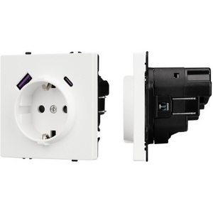 Изображение товара Механизм розетки с USB зарядкой SCT-NOBE-MUAC-SFPL-WH (230V, 16A) (Arlight) 054284
