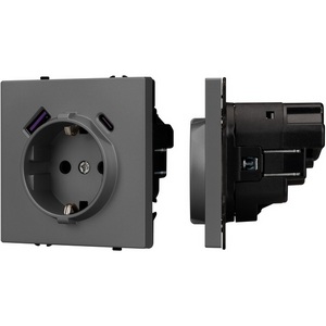 Изображение товара Механизм розетки с USB зарядкой SCT-NOBE-MUAC-SFPL-GR (230V, 16A) (Arlight) 054287