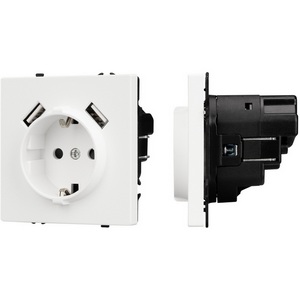 Изображение товара Механизм розетки с USB зарядкой SCT-NOBE-MUAA-SFPL-WH (230V, 16A) (Arlight) 054288