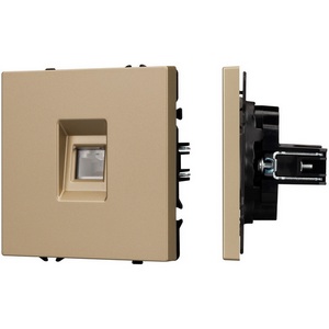 Изображение товара Механизм компьютерной розетки SCT-NOBE-MPC1-SFPL-GD (RJ-45, CAT6) (Arlight) 054306