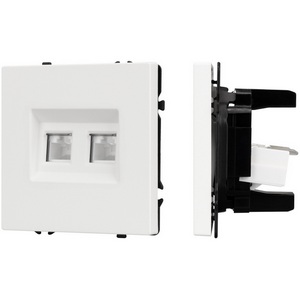 Изображение товара Механизм сдвоенной компьютерной розетки SCT-NOBE-MPC2-SFPL-WH (RJ-45, CAT6) (Arlight) 054312