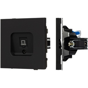 Изображение товара Механизм компьютерной розетки SCT-TENDO-MPC1-SFPL-BK (RJ-45, CAT6) (Arlight, Матовый черный) 054591