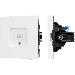 Изображение товара Механизм компьютерной розетки SCT-TENDO-MPC1-SFPL-WH (RJ-45, CAT6) (Arlight, Матовый белый) 054594
