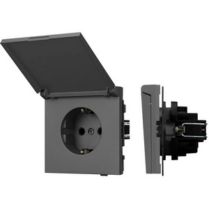 Изображение товара Механизм розетки влагозащищённый SCT-TENDO-MCP-SFPL-GR (230V, 16A) (Arlight, Матовый графитовый) 054601