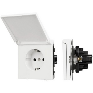 Изображение товара Механизм розетки влагозащищённый SCT-TENDO-MCP-SFPL-WH (230V, 16A) (Arlight, Матовый белый) 054602