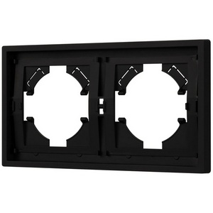 Изображение товара Рамка пластиковая FRM-TENDO-SFPL-2-BK (Arlight, Матовый черный) 054646