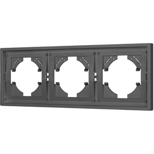 Изображение товара Рамка пластиковая FRM-TENDO-SFPL-3-GR (Arlight, Матовый песочный) 054652