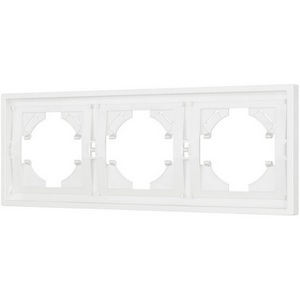 Изображение товара Рамка пластиковая FRM-TENDO-SFPL-3-WH (Arlight, Матовый белый) 054653