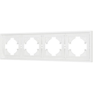 Изображение товара Рамка пластиковая FRM-TENDO-SFPL-4-WH (Arlight, Матовый белый) 054656
