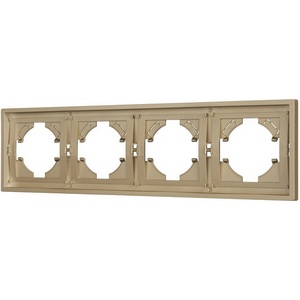 Изображение товара Рамка пластиковая FRM-TENDO-SFPL-4-GD (Arlight, Матовый песочный) 054663