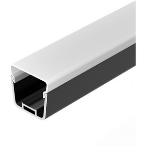 Изображение товара Профиль с экраном LINE-D-3734-2000 TETRA BLACK+OPAL (Arlight, Алюминий) 055072