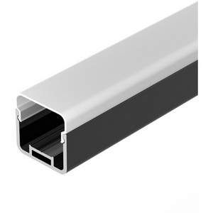 Изображение товара Профиль с экраном LINE-D-3030-2000 SQUARE BLACK+OPAL (Arlight, Алюминий) 055073