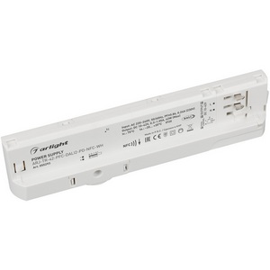 Изображение товара Блок питания для трековых систем ARJ-TR-42-PFC-DALI2-PD-NFC-WH (42W, 10-42V, 0.3-1.05 A, 4TR) (Arlight, IP20 Пластик) 055293