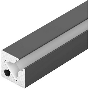 Изображение товара Профиль с экраном SL-KANT-H10-SQUARE-2000 IRON GREY (Arlight, Алюминий+пластик) 055325