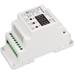 Изображение товара Диммер INTELLIGENT ARLIGHT DALI-TRIAC-601-82-D2-DRI-PS-DIN White (230V, 1x1.5A) (IARL, IP20 Пластик) 055818