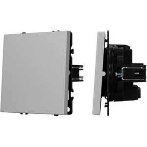 Изображение товара Механизм выключателя одноклавишный перекрёстный SWT-NOBE-MKX1-SFPL-IS (230V, 10A) (Arlight, Никель) 059429