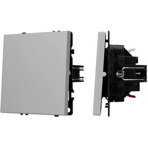 Изображение товара Механизм выключателя одноклавишный проходной SWT-NOBE-MKP1-SFPL-IS (230V, 10A) (Arlight, Никель) 059433