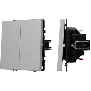 Изображение товара Механизм выключателя управления шторами SWT-NOBE-MKR2-SFPL-IS (230V, 10A) (Arlight, Никель) 059435