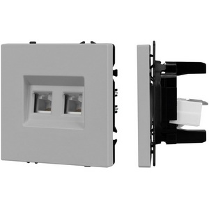 Изображение товара Механизм сдвоенной компьютерной розетки SCT-NOBE-MPC2-SFPL-IS (RJ-45, CAT6) (Arlight, Никель) 059451