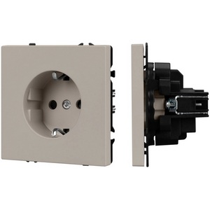 Изображение товара Механизм электрической розетки SCT-NOBE-MEU1-SFPL-CA (230V, 16A) (Arlight, Кашемир) 059452