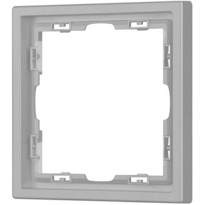 Изображение товара Рамка пластиковая FRM-NOBE-SFPL-1-IS (Arlight, Никель) 059455