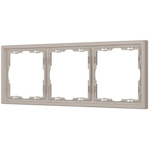 Изображение товара Рамка пластиковая FRM-NOBE-SFPL-3-CA (Arlight, Кашемир) 059458