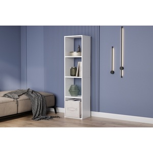 Изображение товара Стеллаж деревянный напольный Арника СТЖ 7, Белый текстурный