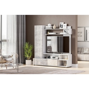 Изображение товара Стенка Арника в гостиную МГС 9, белый/цемент светлый