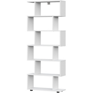 Изображение товара Стеллаж для книг деревянный белый Арника (змейка) Токио, Белый