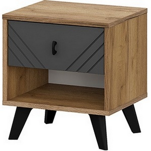 Изображение товара Тумба Арника прикроватная Байкал, Дуб золотой, Графит