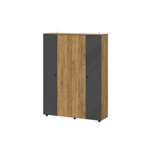 Изображение товара Шкаф Арника четырехстворчатый Байкал, Дуб Золотой, Графит