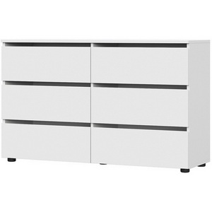Изображение товара Комод с роликовыми направляющими Арника Токио (6 ящиков), белый