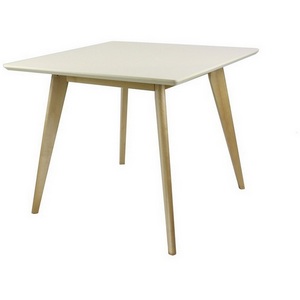 Изображение товара Стол обеденный Арника Олсон Мини 100, слоновая кость/натуральный