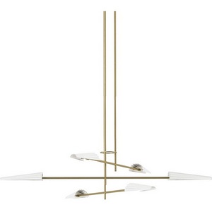 Изображение товара Потолочная люстра на штанге Aromas del Campo Bion C1306/6 Aged Gold / Textured Matt White