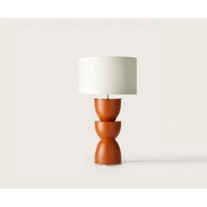 Изображение товара Настольная лампа золотой металл, белый абажур Aromas del Campo Metric NAC117 Shiny Gold + 801011/41