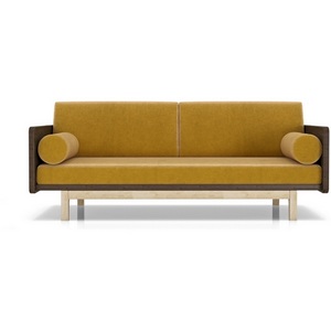 Изображение товара Диван Arsko Двалин орех горчичный велюр