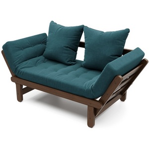 Изображение товара Кушетка Arsko Сламбер орех голубой велюр