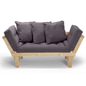 Изображение товара Кушетка Arsko Свен сосна серый вельвет