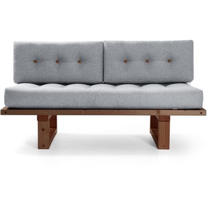 Изображение товара Кушетка Arsko Торн-М орех серая рогожка