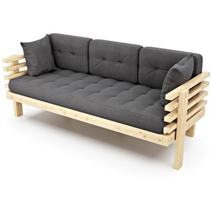 Изображение товара Диван Arsko Стоун сосна серый велюр